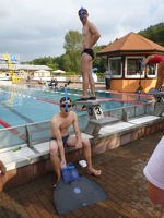Fabian und Heiko beim Teamschwimmen